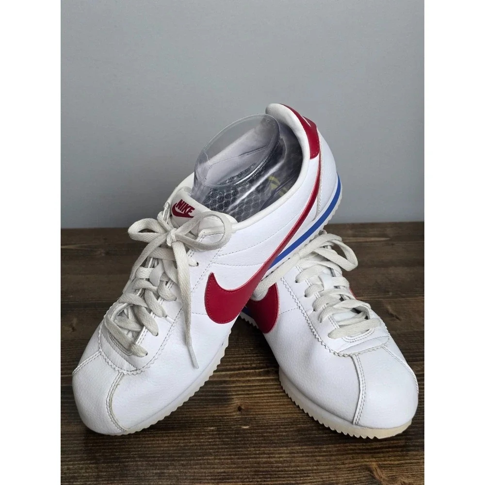 Nike Cortez Forrest Gump Men's‎ Shoes Size 11 White Red Sneakers 749571-154